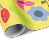 Modern Boho Chic Floral Moederdag Cadeaupapier (Rol Hoek)