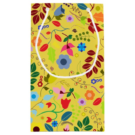 Modern Boho Chic Floral Moederdag Klein Cadeauzakje (Achterkant)