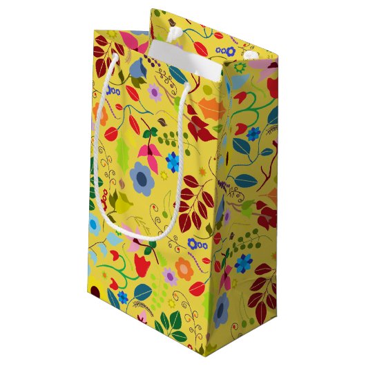 Modern Boho Chic Floral Moederdag Klein Cadeauzakje (Achterkant Gekanteld)