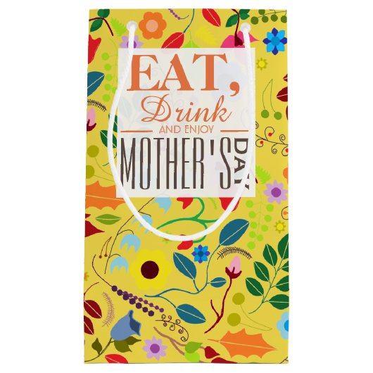 Modern Boho Chic Floral Moederdag Klein Cadeauzakje (Voorkant)