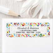 Modern Boho Chic Floral Wedding Etiket (Insitu)