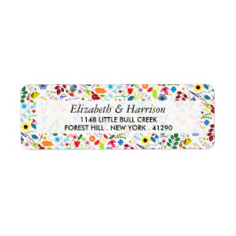 Modern Boho Chic Floral Wedding Etiket