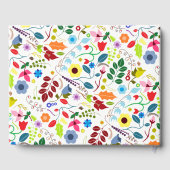 Modern Boho Chic Floral Wedding Gastenboek (Achterkant)