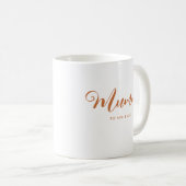 Modern Boho Chic Moederdag Handgeschreven Mummy Koffiemok (Voorkant rechts)