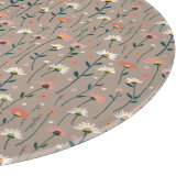Modern Boho Chic Wildebloem Patroon Snijplank (Hoek)