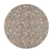 Modern Boho Chic Wildebloem Patroon Snijplank (Voorkant)