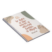 Modern Boho Christelijke Bijbel Verse Abstracte Ku Notitieboek (Rechterzijde)