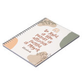 Modern Boho Christelijke Bijbel Verse Abstracte Ku Notitieboek (Linkerzijde)