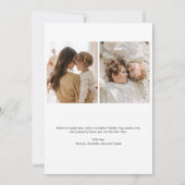 Modern Boho Christmas Photo Holiday Kaart (Achterkant)