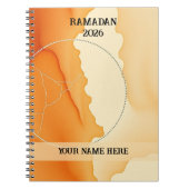 Modern Boho Crescent Notitieboek (Voorkant)