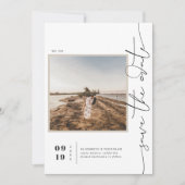 Modern Boho Desert | Vierkante foto slaat de datum Save The Date (Voorkant)