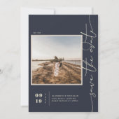 Modern Boho Desert | Vierkante foto slaat de datum Save The Date (Voorkant)