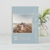 Modern Boho Desert | Vierkante foto slaat de datum Save The Date (Staand voorkant)