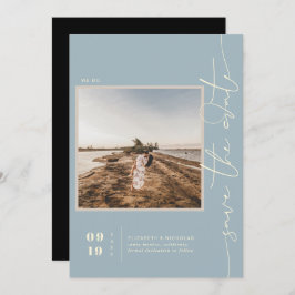 Modern Boho Desert | Vierkante foto slaat de datum Save The Date
