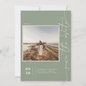 Modern Boho Desert | Vierkante foto slaat de datum Save The Date (Voorkant)