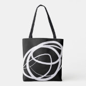 Modern boho design canvas tas (Achterkant)