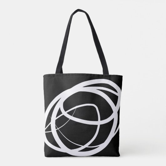 Modern boho design canvas tas (Achterkant)