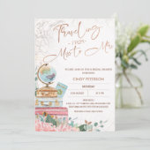 Modern Boho die Miss naar Mrs Vrijgezellenfeest br Kaart (Staand voorkant)