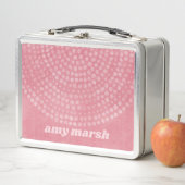 Modern Boho Dot Pattern met sprongscriptnaam (In situ)