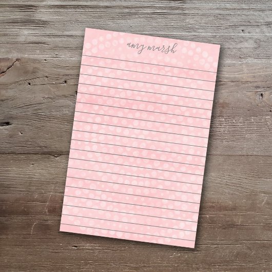 Modern Boho Dot Pattern met sprongscriptnaam Post-it® Notes