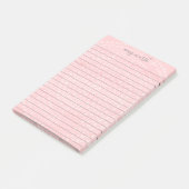 Modern Boho Dot Pattern met sprongscriptnaam Post-it® Notes (Schuin)