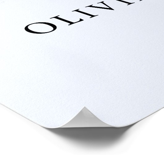 Modern Boho Dusty Blue Wedding Welkomstfoto Poster (Hoek)