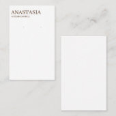 Modern Boho Earring Display Kaarten Visitekaartje (Voorkant / Achterkant)