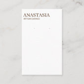 Modern Boho Earring Display Kaarten Visitekaartje (Voorkant)