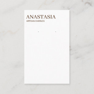 Modern Boho Earring Display Kaarten Visitekaartje