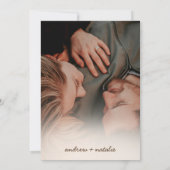 Modern Boho Earth-toned Abstracte Circles Wedding Kaart (Achterkant)