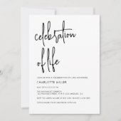 Modern Boho Eenvoudig Script Viering Van Het Leven Kaart (Voorkant)