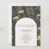 Modern Boho Engagement Party Kaart (Achterkant)