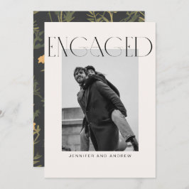 Modern Boho Engagement Party Kaart