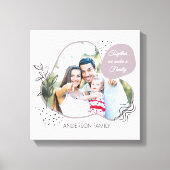 Modern Boho FAMILY Photo Contemedhedendaags Canvas (Voorkant)
