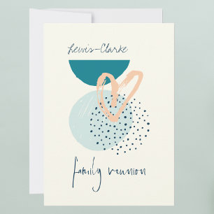Modern Boho Family Reunion Kaart
