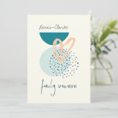 Modern Boho Family Reunion Kaart (Staand voorkant)