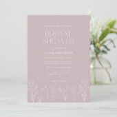 Modern Boho Floral Bridal Shower Kaart (Staand voorkant)