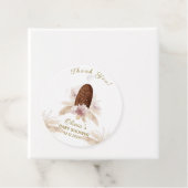 Modern Boho Floral Ice Cream Popcicle Baby shower Bedankjes Labels (In situ)