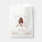 Modern Boho Floral Ice Cream Popcicle Baby shower Bedankzakje (Voorkant)