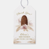 Modern Boho Floral Ice Cream Popcicle Baby shower Cadeaulabel (Voorkant)