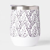 Modern Boho Floral Pattern Plum White (Rechts)