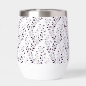 Modern Boho Floral Pattern Plum White (Achterkant)