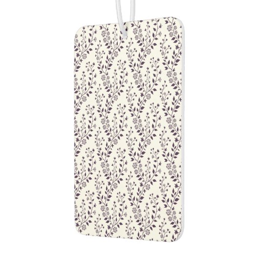 Modern Boho Floral Pattern Plum White Luchtverfrisser (Links)