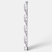 Modern Boho Floral Pattern Plum White Samsung Galaxy Hoesje (Linkerkant)