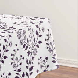 Modern Boho Floral Pattern Plum White Tafelkleed