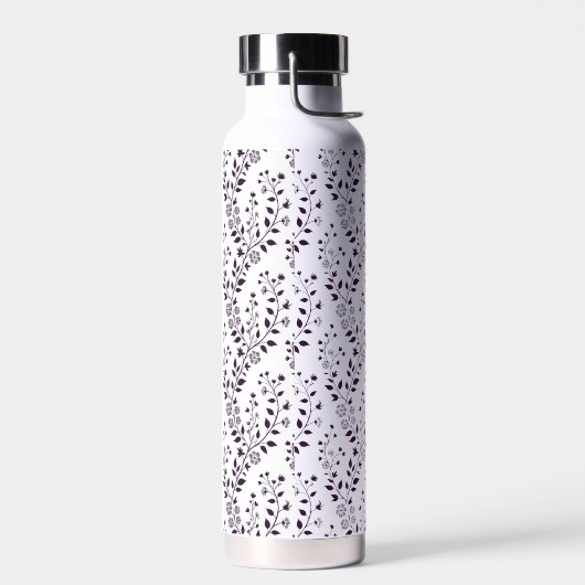Modern Boho Floral Pattern Plum White Waterfles (Links)