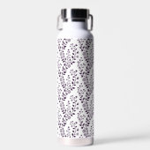 Modern Boho Floral Pattern Plum White Waterfles (Voorkant)