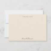 Modern Boho Floral Peach en Green Vrijgezellenfees Bedankkaart (Voorkant)