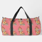 Modern Boho Floral Pink Aanpassen Plunjezak (Achterkant)