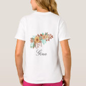 Modern Boho Floral T-shirt (Achterkant)